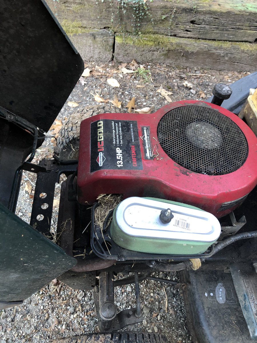 k9kayaks's tweet photo. Another #WinterChore cleaning out the mouse nest from around the lawnmower engine. Last year I forgot and the nest was burning on the engine https://t.co/SgZG6ln2FI