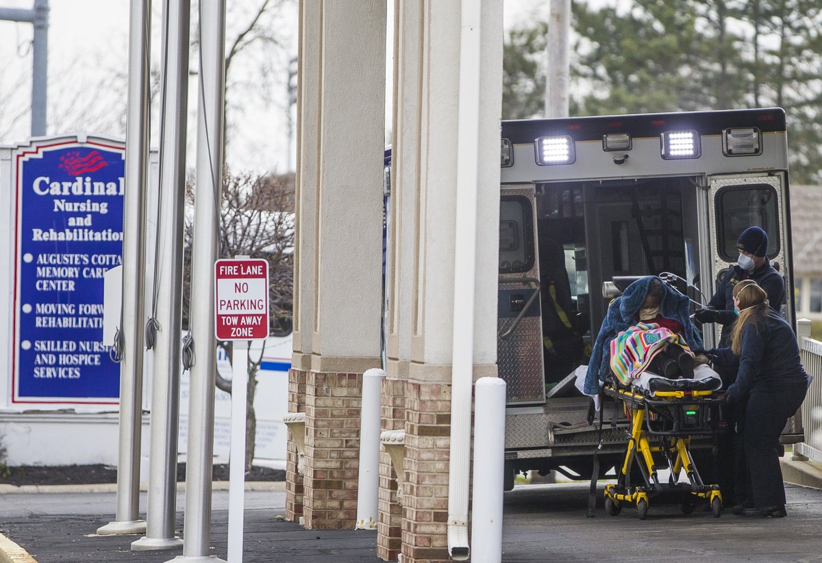 6/15 On April 14, I documented the painfully reality of nursing home outbreaks. That day and the next I shot the national guard assisting with food distribution, a hotel transformed into a place for the sick, and signs of support for front line workers.