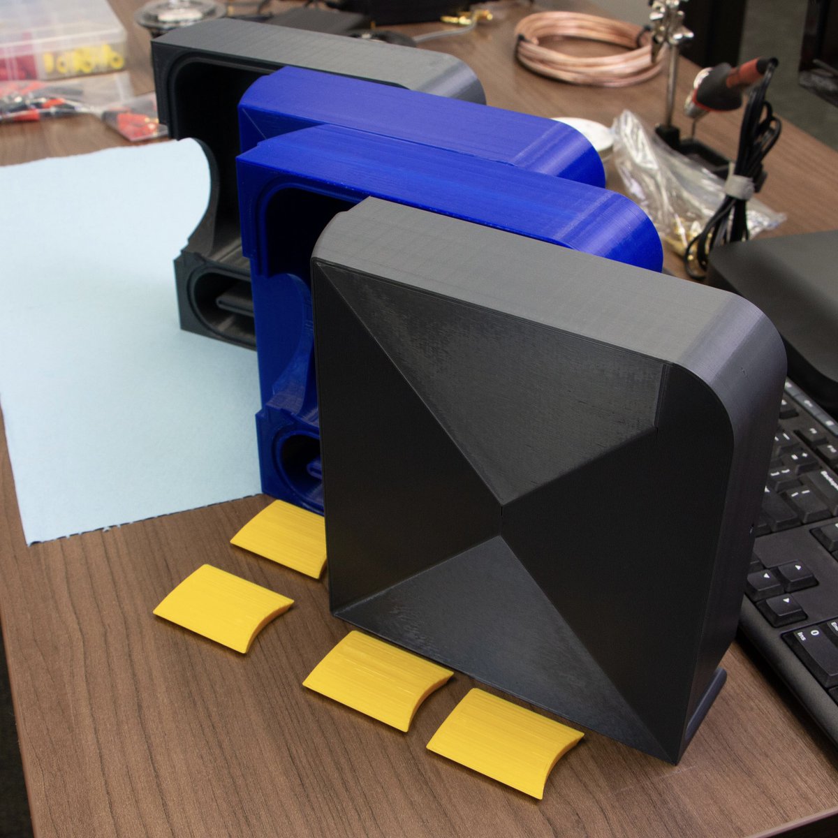 lulzbot3D's tweet photo. Roll out the carpet and sound the horns, we're pretty amped to share this project that anyone can make! 
Can you guess what it is? This is just part one, stay in the circuit for part two.

#diy #3Dprinting #Lulzbot #homestudio
 
@3D_Fuel @3DGloop 

File:
https://t.co/iKyzVuWJol https://t.co/kg5T6FfZ8m