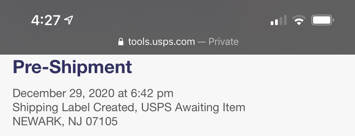 check_outs's tweet image. USPS got time travel and packages are still late?