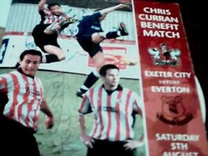 #191 Exeter City 1-4 EFC - Aug 5, 2000. The Blues unpredictable pre-season form continued. They ventured to the South West to face Exeter City in a testimonial for the Grecians’ Chris Curran. EFC won 4-1, with 2 goals from Alex Nyarko & 1 goal each from Alexandersson & Jeffers.