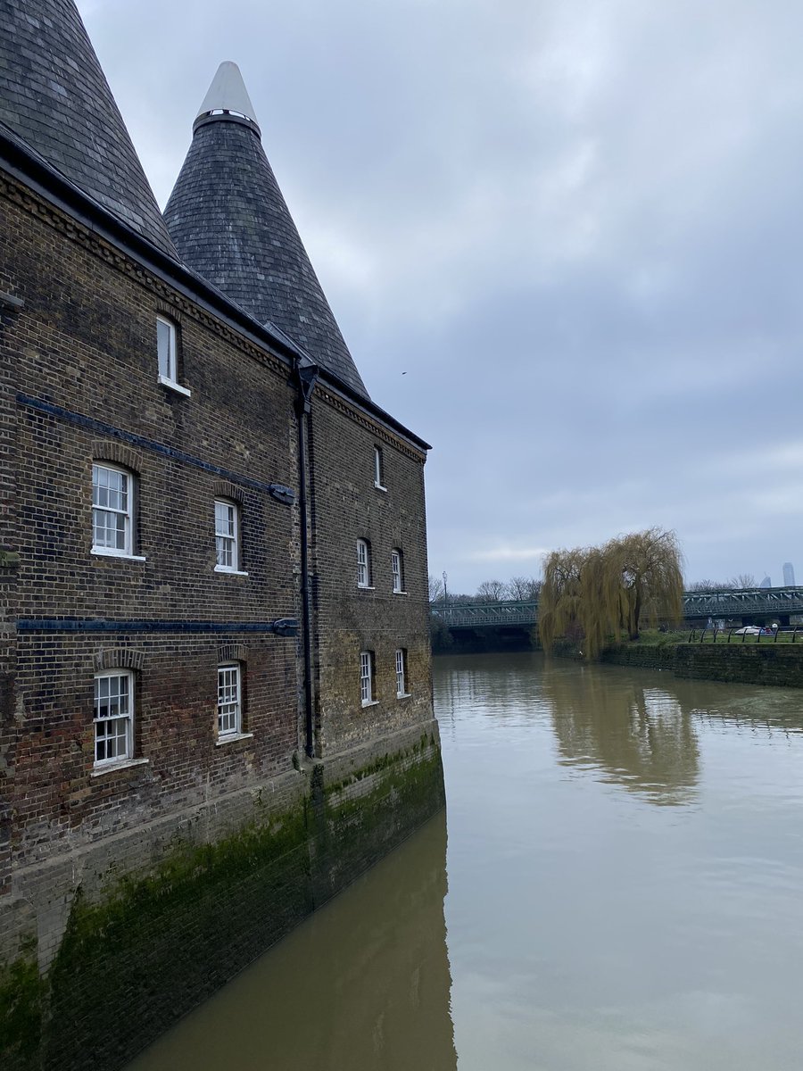 And just a stone’s throw from there, Three Mills - “They form a focus in the otherwise too-spread valley, a place like a village green.... a formidable spinster who needed a cuddle by gentle buildings to make her complete.” (One of Nairn’s worst lines, for sure)