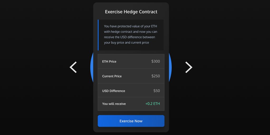 4. If the price of ETH or WBTC falls, and you "lose money" on your trade... you're not really losing money because you can cash in your option and receive the USD difference between your buy price and current price