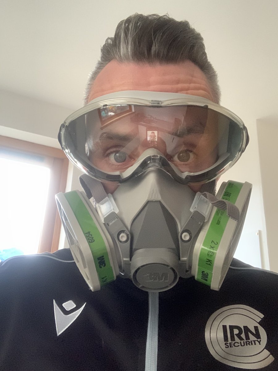 Full breathing PPE on site today!!