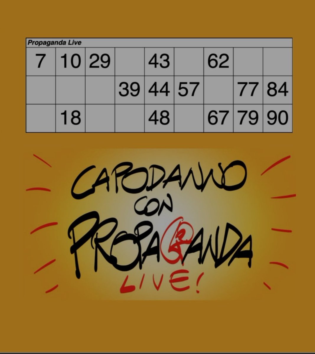 aleborg83's tweet photo. #propagandatombola #propagandalive https://t.co/wngHaYG1kz