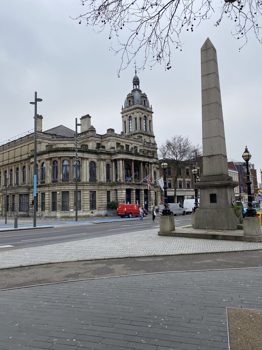And finally Stratford Broadway - “This is the real centre of the East End now that Stepney has been broken on the planner’s wheel. And a lovely shape it is too, when you can see it for the traffic: a long funnel widening and curling around one of the hungriest looking churches.”