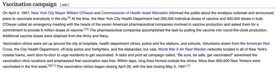 29/ With more transmissible UK variant having escaped to many countries, we are now in  #viraltime where each day counts & delays leads to exponentially more infections/deaths. Vaccination campaigns require a war-footing. States knew how to organise this!  https://twitter.com/JamesSurowiecki/status/1343954686106341376