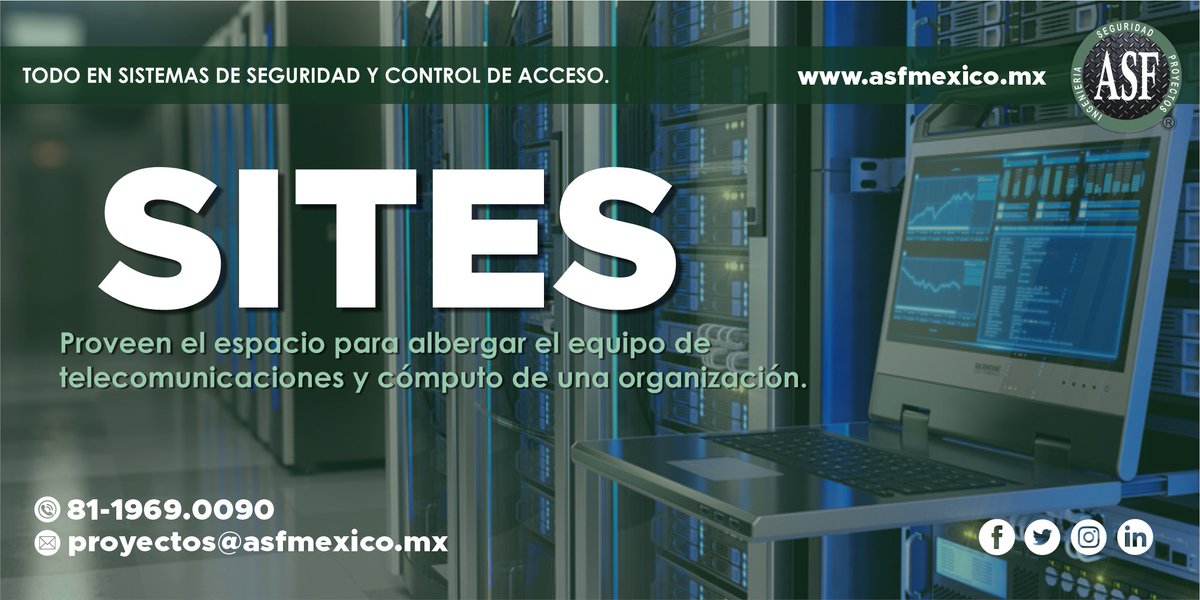 Diseño e instalación de Sites de telecomunicaciones, tierras físicas, alimentaciones eléctricas, climatización, cielo y piso falso registrable, gabinetes, racks etc. cotiza tu proyecto: proyectos@asfmexico.mx