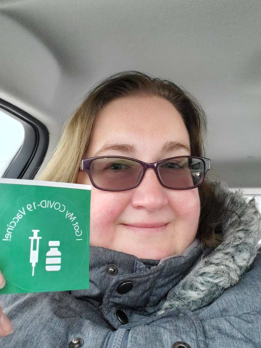 ThatGirlJeri's tweet photo. Received my first out of two doses this morning. #covid19 https://t.co/GhxsJRDzgk