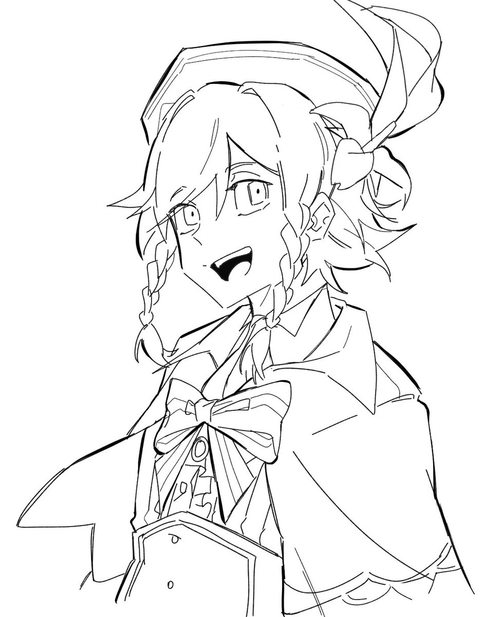 Idk anything about Genshin but people really want me to do fanart so have a Venti scribble :"D 