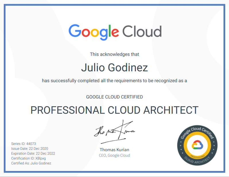 hiviewsolutions's tweet photo. Congratulations to #HiView engineer Julio for earning his Professional Cloud Architect certification! 👏 #GoogleCloud #GCP #GooglePartner https://t.co/TaUHB4lrpM