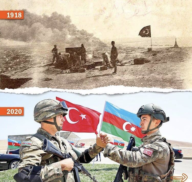 Abdullayevvaa's tweet photo. Bizi birbirimize bağlayan gururumuz, ay-yıldızımızdır! Türk barış gücü'nün Karabağa gelmesi için de Azerbaycan halkının sesine ses verin, Kardeş Türkiye.
@RTErdogan @MevlutCavusoglu
#KardeşTürkiyeDuyBizi
#TürkBarışKuvvetleriGelsin https://t.co/keU4bDxTcM
