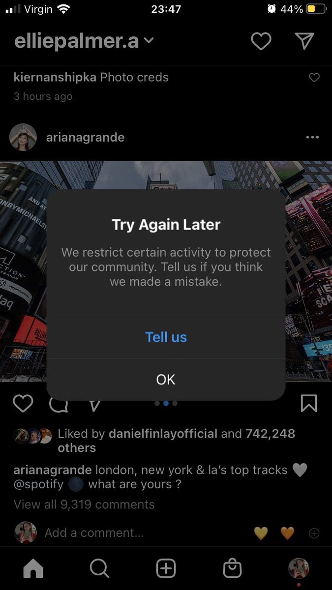 @instagram I haven’t been able to like any pictures for over a week now. Please can somebody contact me to fix this problem. Thank you