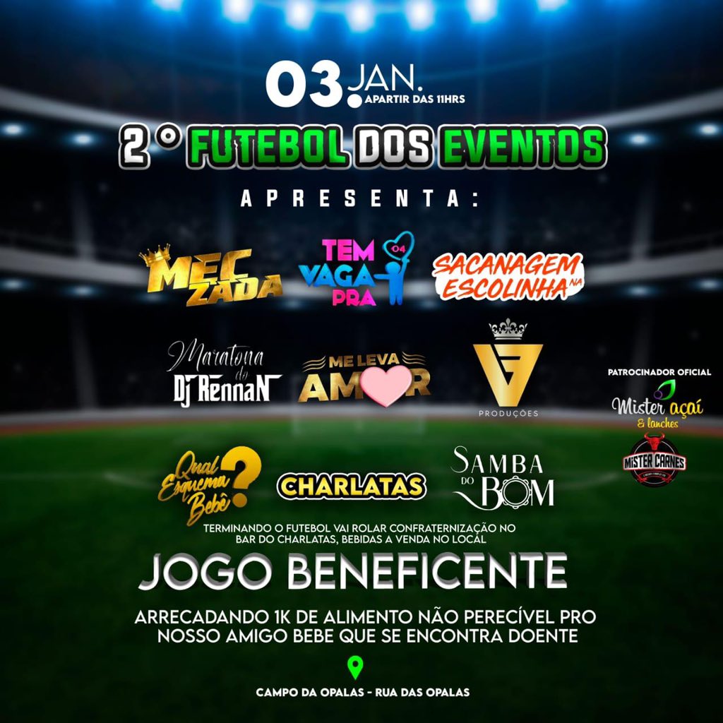 Rcziin's tweet photo. #MecZada #MeLevaAmor #TVP04 #Qebb #Charlatas #SambaDoBom #VF #SacanagemNaEscolinha #ProjetoMix #MaratonaDoRennanCjr @AcaiMister 

NOSSO 2* (SEGUNDO) FUTEBOL BENEFICENTE AJUDANDO A QUEM PRECISA, vamos lá vcs tbem ajudar o PRÓXIMO 

Rua das Opalas Rocha Miranda (campo de futebol) https://t.co/ETgR5duFch
