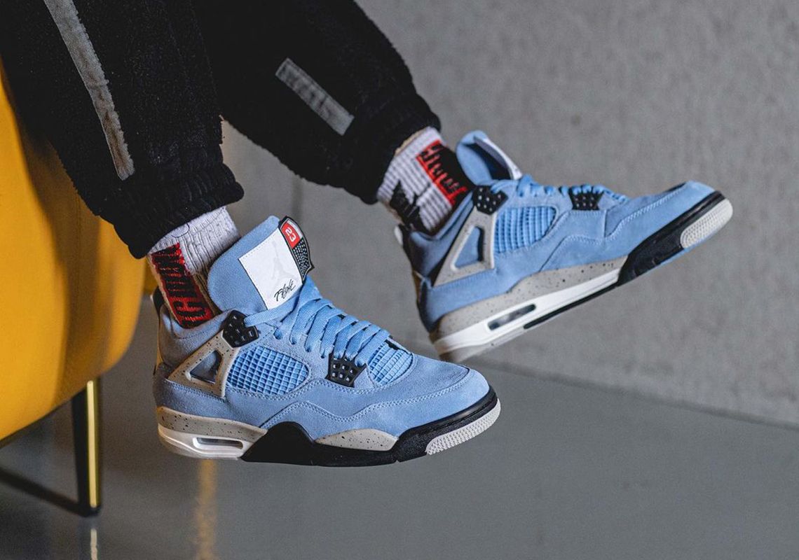 jordan 4 unc 2021 on feet