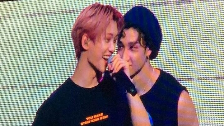 bang chan looking at felix like he's his whole world; a soft and devastating thread