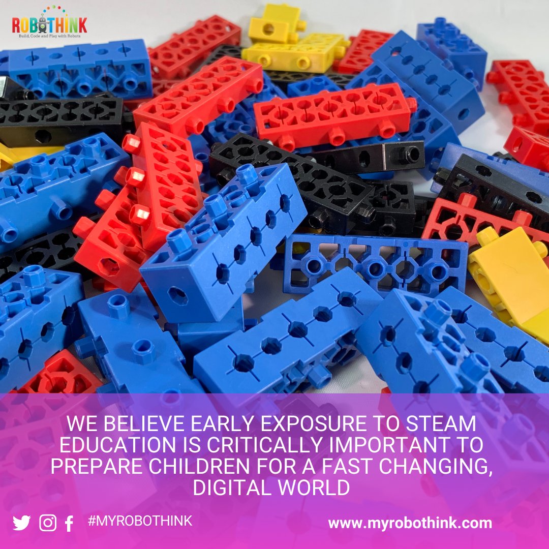 We believe early exposure to STEAM education is critically important to prepare children for a fast changing, digital world. We sincerely hope to inspire students to pursue professional or enthusiast paths in STEM related fields. myrobothink.com #robothink #stemeducation