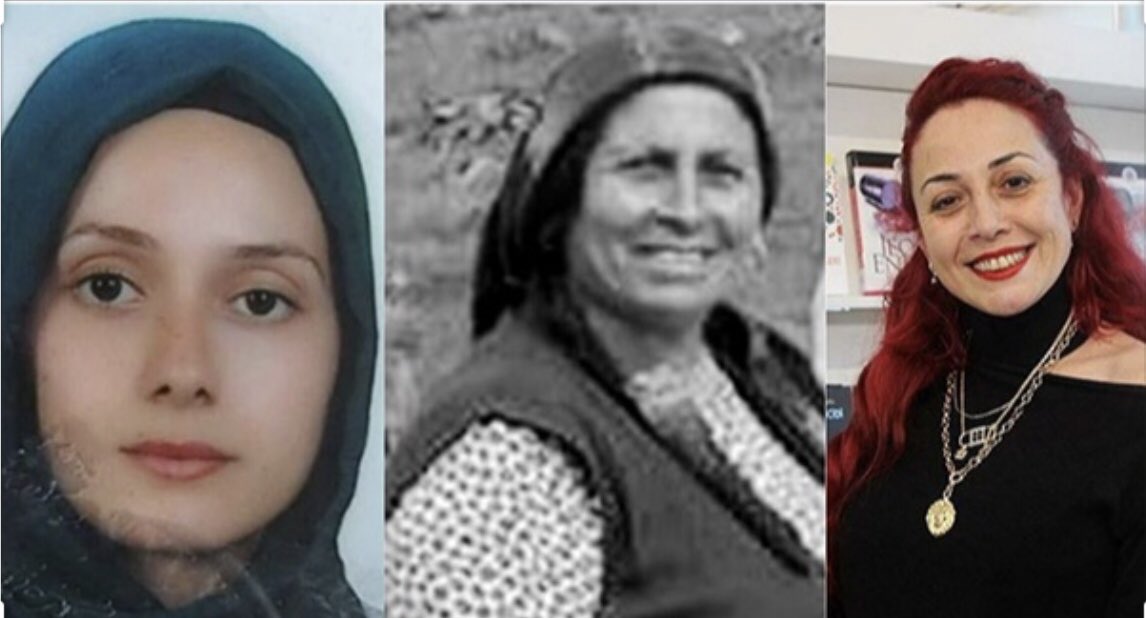 Sözün bittiği yer...
#AylinSözer
#SeldaTaş
#VesileDönmez
Üçü de öldürüldü, sadece ölüm şekilleri değişik...
AYLİN SÖZER eski sevgilisi tarafından vahşice  öldürüldü.
SELDA TAŞ sabıkalı eşi tarafından  öldürüldü.
VESİLE DÖNMEZ ise kendi evladı tarafından öldürüldü.
#ArtıkYeter