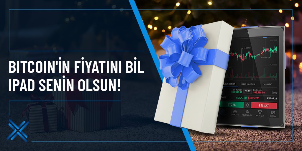 Bitcoin'in 1 Ocak 2021, 00:00 fiyatını tahmin eden sen ol, #IPAD senin olsun!🎁🎉

Yarışmaya katılmak için:

🔶 Arkadaşlarını Etiketle
🔶 Paylaşımı Retweet'le
🔶 Yılbaşı Anı #Bitcoin  Fiyatını Tahmin Et!

En çok arkadaşını etiketleyene de bir sürprizimiz olacak!🌟

Detaylar👇
