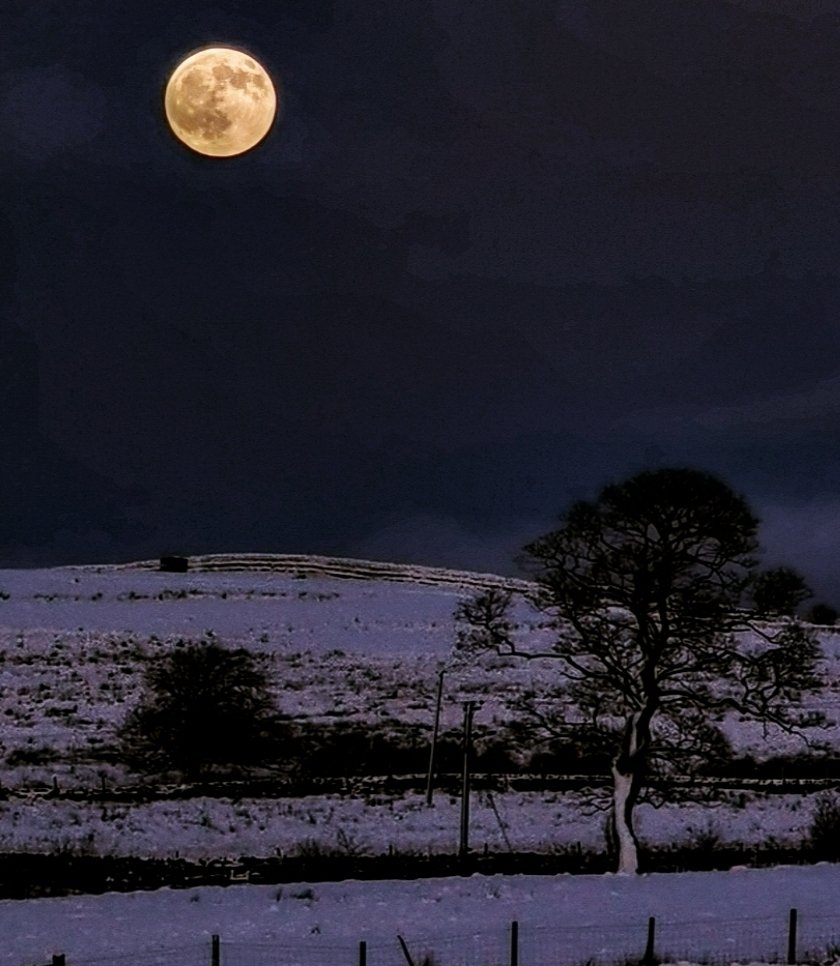 We passed the pendle Hill sledgers and walkers and headed in the opposite direction today, to quiet lanes and deep snow.