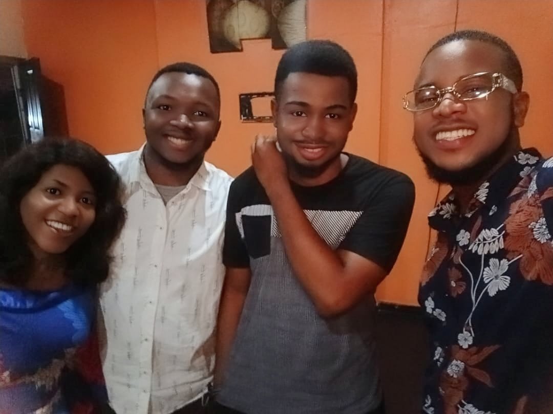 Bumped into @_UcheOby  @Omoissydeyhere and @i_sammie7