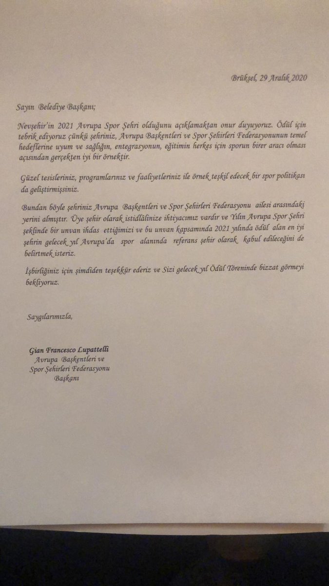 RasimAri50's tweet photo. Ne demiştik?

Bu şehir sanatın, sporun ve kültürün başkenti olacak...

Yaptığımız başvurular sonuç verdi ve Nevşehir'imiz '2021 Avrupa Spor Şehri' oldu. https://t.co/YhZmA5AYar