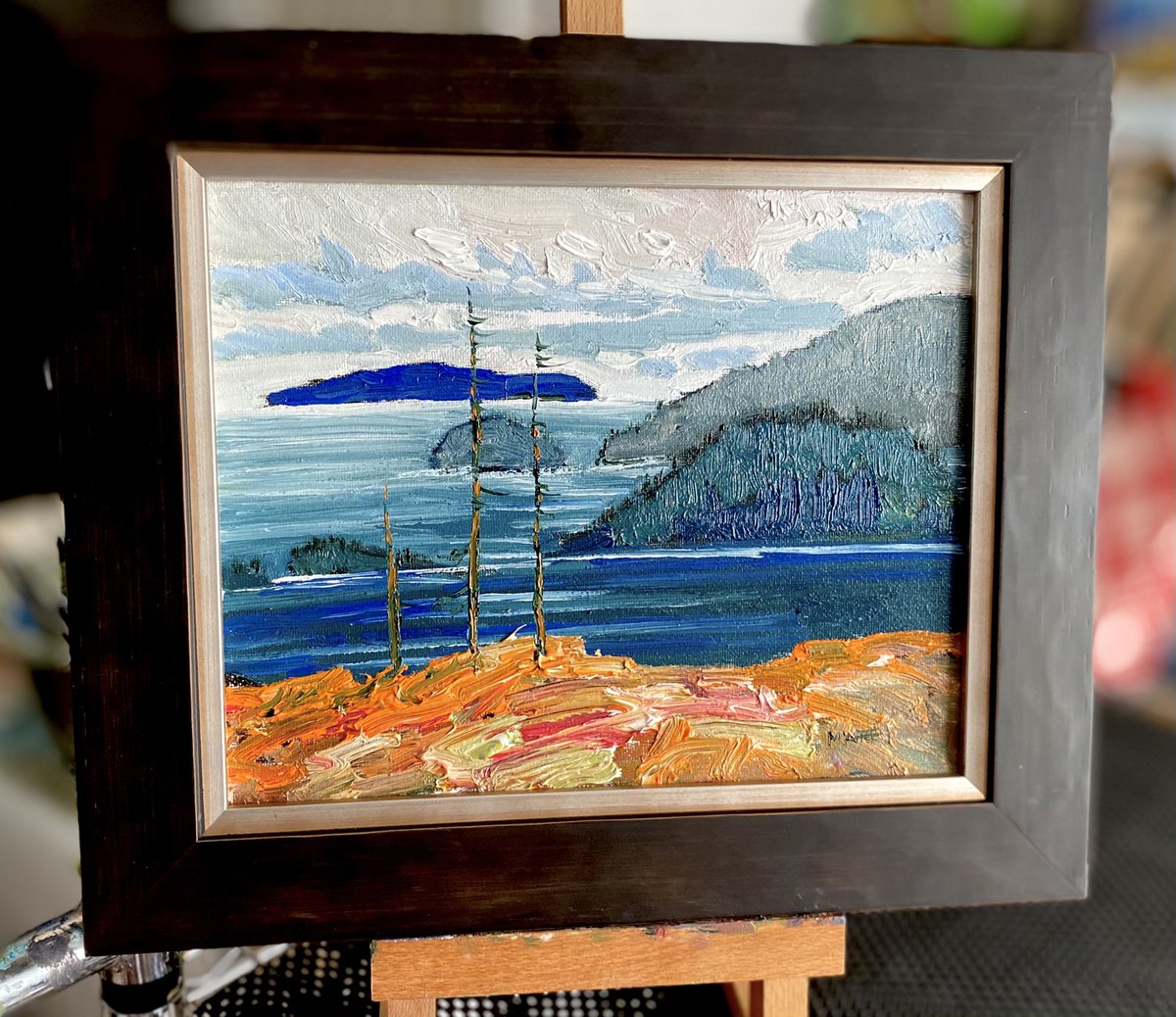 robertmcaffee's tweet photo. Montreal River at Lake Superior
8”x10” oil on canvas.  360.00 Cdn 
420.00 framed. Available #artsale https://t.co/SJ39l3M0Rp