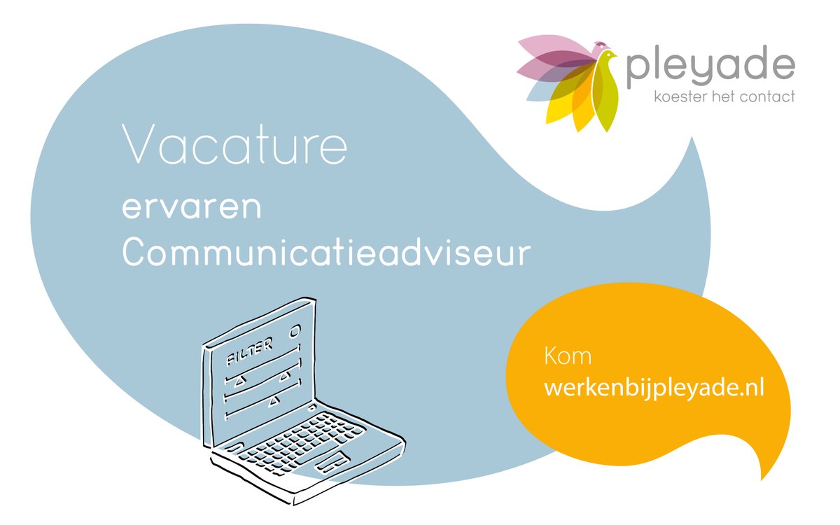 Als Communicatieadviseur bij Pleyade heb jij de focus op coördinatie en externe communicatie. Daarnaast ben jij coördinator van de afdeling en het dagelijkse aanspreekpunt voor de communicatiecollega’s. Bekijk de #vacature: bit.ly/3rA8Qqc