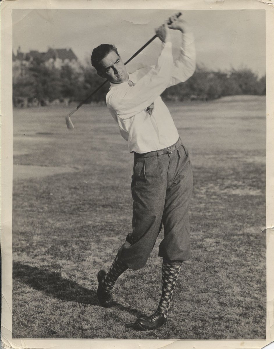 From a young age, Hughes became an enthusiastic golfer. He often scored near-par figures and for a time aimed for a professional golf career.After Hughes hurt himself in the late 1920s, his golfing tapered off, and after his F-11 crash, Hughes was unable to play at all.