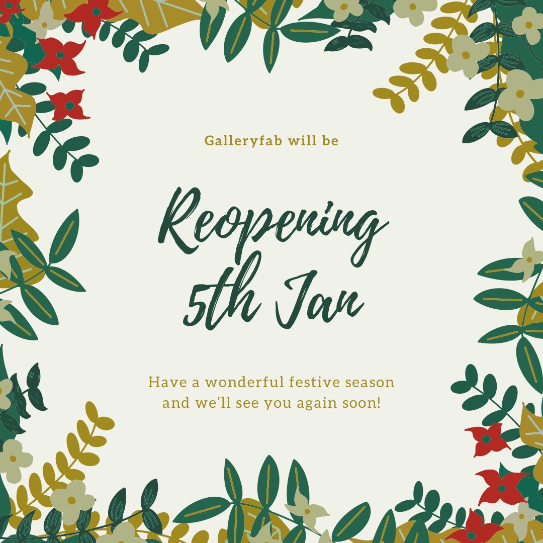 Framesandboxes's tweet photo. We’ll be reopening on the 5th of Jan.
Have a wonderful festive season and we’ll see you in the new year 💚 https://t.co/VFrM6Wyg5B
