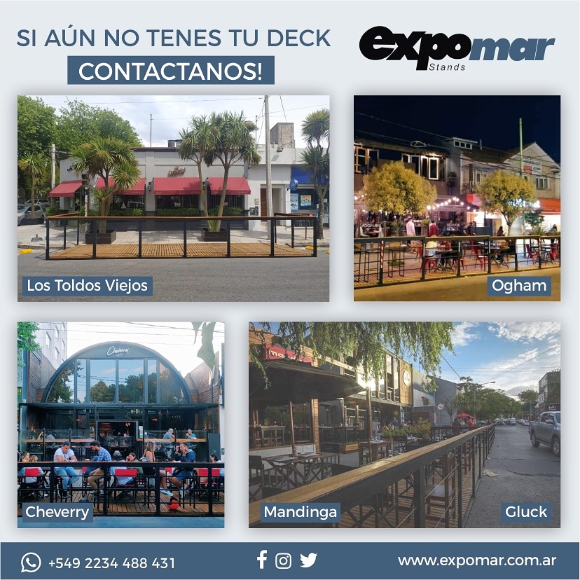 Instalación de DECKS - Consultanos!!!
#comemosafuera 
#decksycorredores 
#MardelPlata