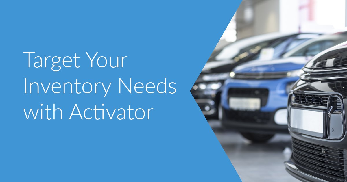 DominionDealer's tweet photo. Activator's customer intel solution is fine-tuned to help you find more inventory. Leverage cleansed DMS data to target more owners in your market by following the VIN. 

Let Activator help replenish your inventory: https://t.co/i56swt2Zup

#ActivatorDS #ServiceActivator https://t.co/lMWOrcZheu