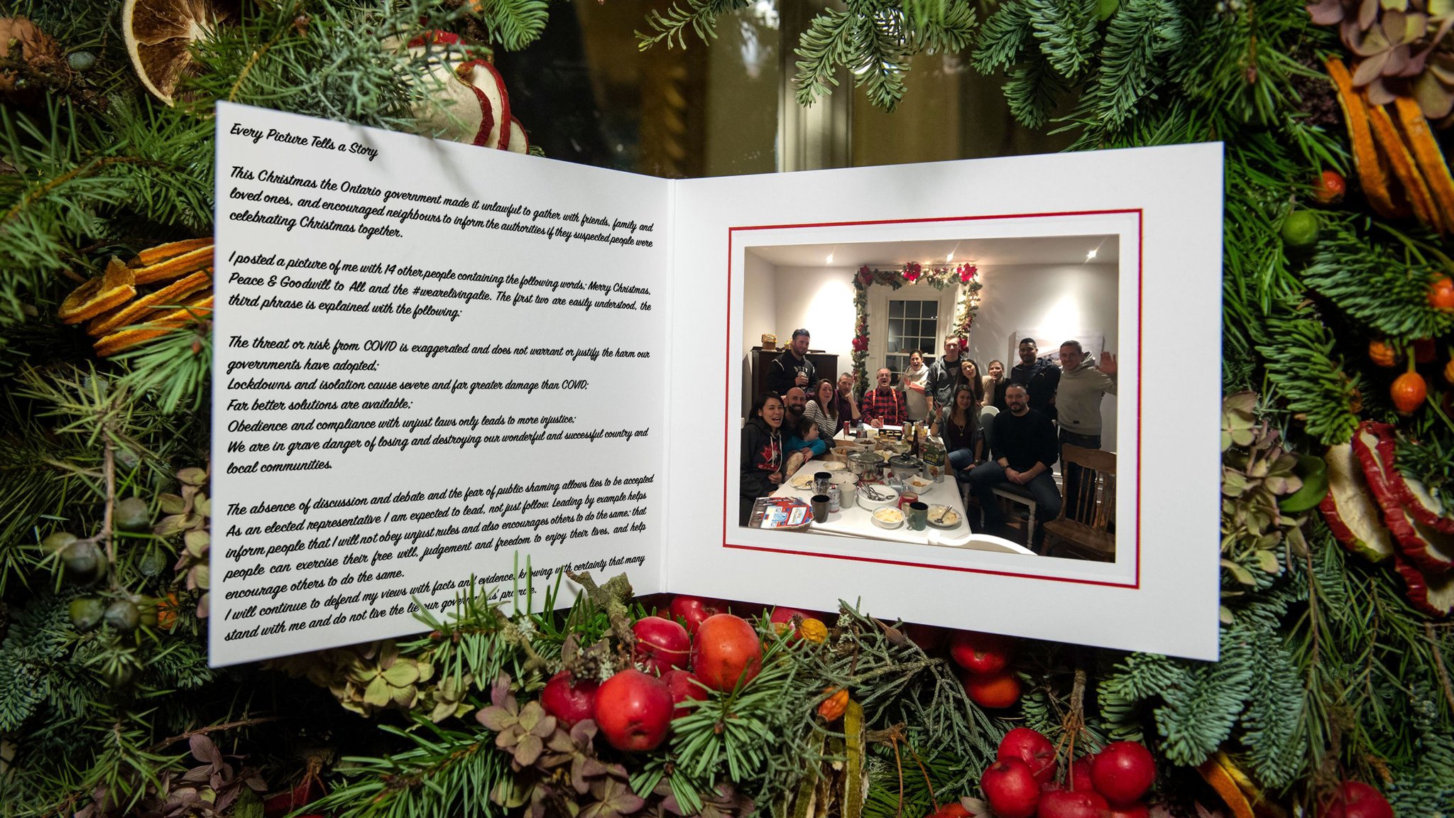Randy Hillier On Twitter Every Picture Tells A Story This Christmas The Ontario Government Made It Unlawful To Gather With Friends Family And Loved Ones And Encouraged Neighbours To Inform The Authorities