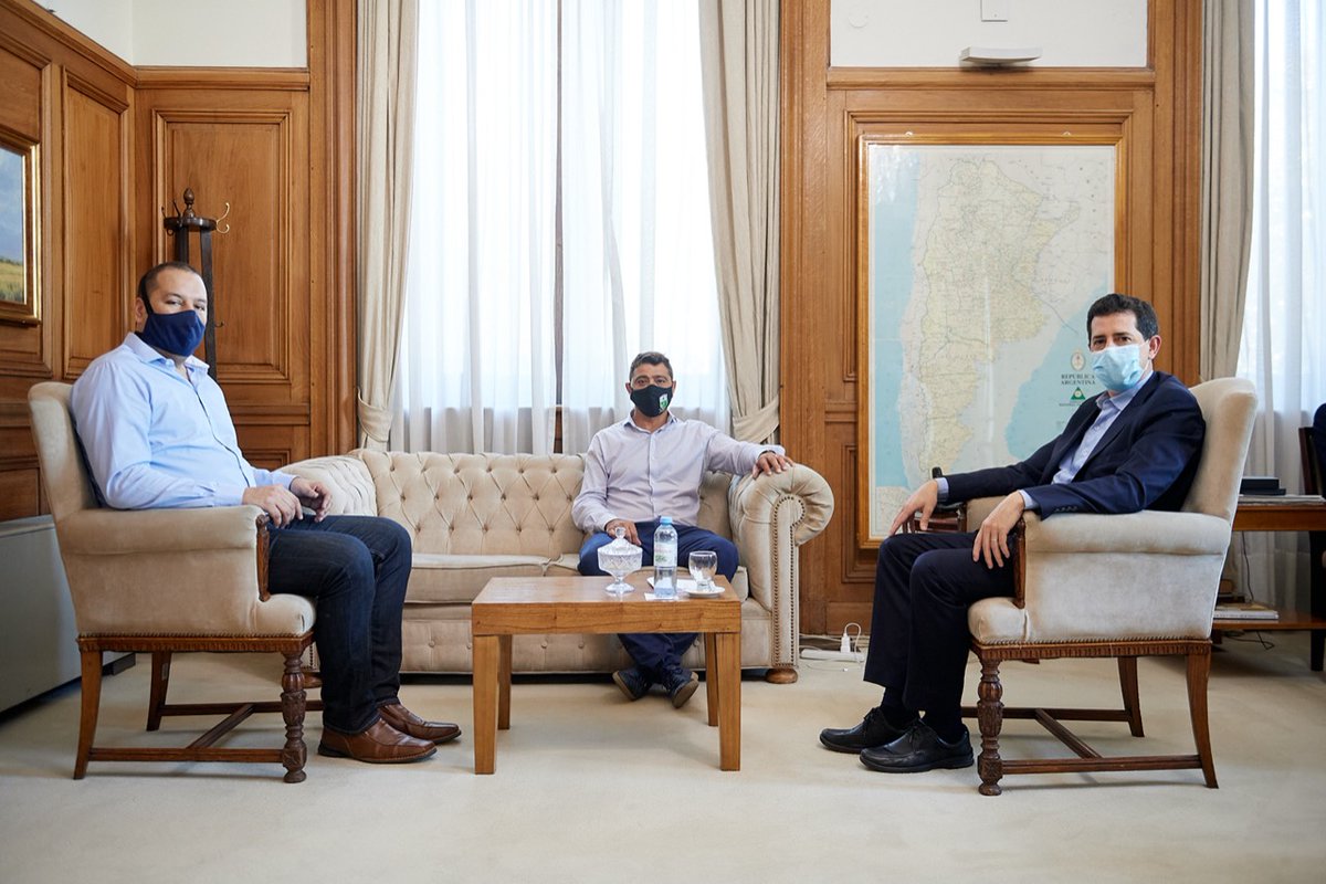 Junto al Secretario de Asuntos Sociales de <a href="/aefipm/">AEFIP-MDN</a> Juan Martín Andres, visité al Ministro del Interior <a href="/wadodecorrido/">Wado de Pedro 🇦🇷</a>. 

Coincidimos sobre la importancia de la #AFIP durante la pandemia y conversamos sobre el rol de los trabajadores en la reconstrucción de nuestro país.