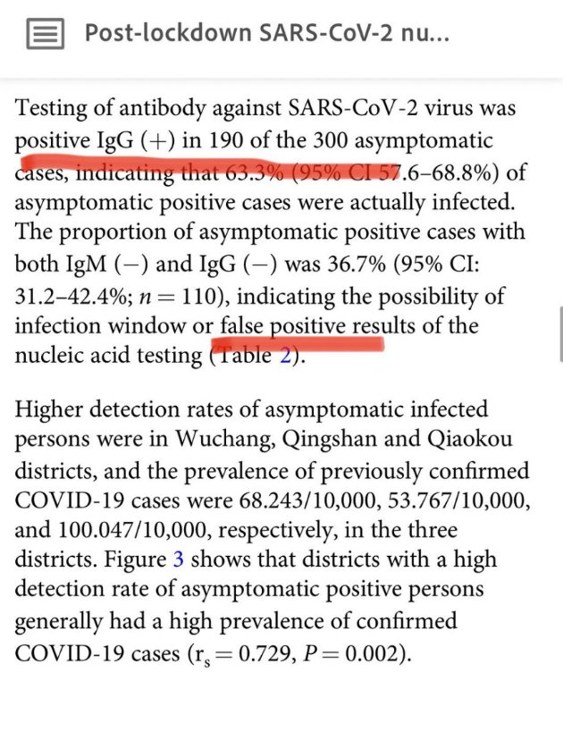 screening?The USA.Moving on to the study itself.Good thread here in which they note that 190 of the 300 asymptomatics were actually infected. https://twitter.com/AAMortazavi/status/1330148630032945164?s=19So, that means, we had 190 asymptomatic positive cases.The researchers went on to test all 1174