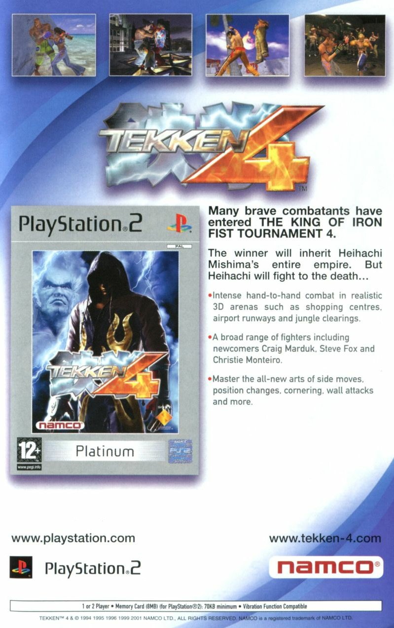 tekken 4 - playstation 2 