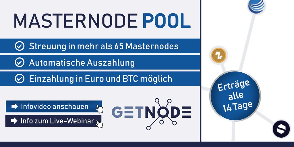 getnode888's tweet image. Die Firma GetNode betreibt den größten Masternodepool der Welt, mit Firmensitz auf Malta. Eine tolle Möglichkeit in Kryptowährungen zu investieren, ohne Vorkenntnisse! Alle 14 Tage regelmäßige Auszahlung und das wahlweise in Bitcoin oder Euro!