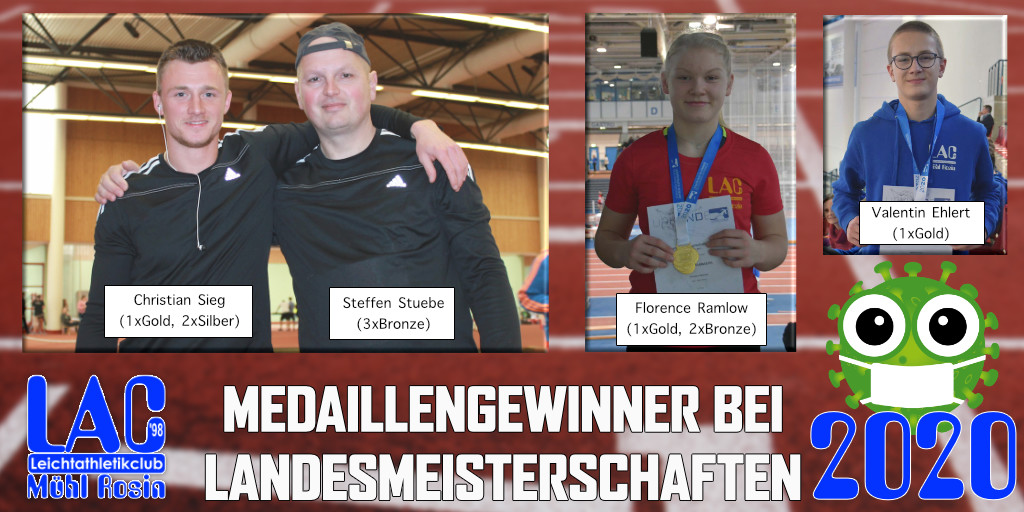 WebmasterLAC's tweet photo. Das Jahr 2020 geht dem Ende entgegen - Zeit für den #LAC Jahresrückblick: https://t.co/rLBF7imp4F 🏃‍♂️ Coronabedingt gab es "nur" 6x🥇, 5x🥈und 12x🥉bei Landesmeisterschaften; wir hoffen auf ein gesundes neues 2021 💪 https://t.co/AlJtm6cvgE