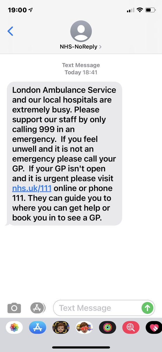 You know we’re at a critical juncture when the NHS texts you to say don’t ring 999 unless it’s an absolute emergency. Don’t think that’s ever happened before throughout this pandemic. #lockdown #nhs  #ambulances  #COVID19 #coronavirus #NewYear2021
