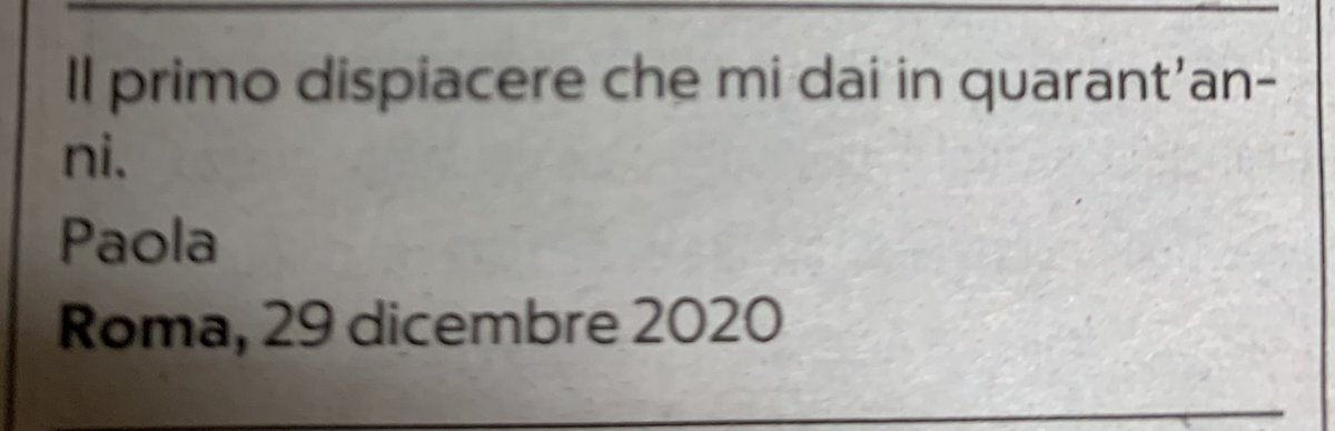 La bellezza di questo necrologio. 😭