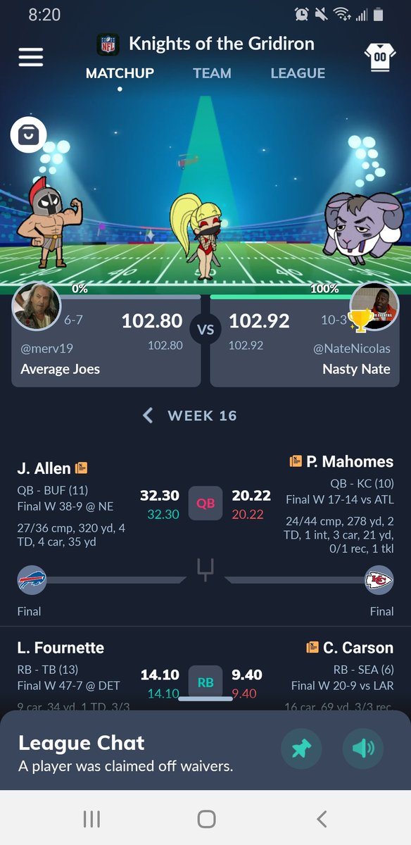 Merv85's tweet photo. @BCAFCBH @NFLFantasy https://t.co/nnHQtjvHn5