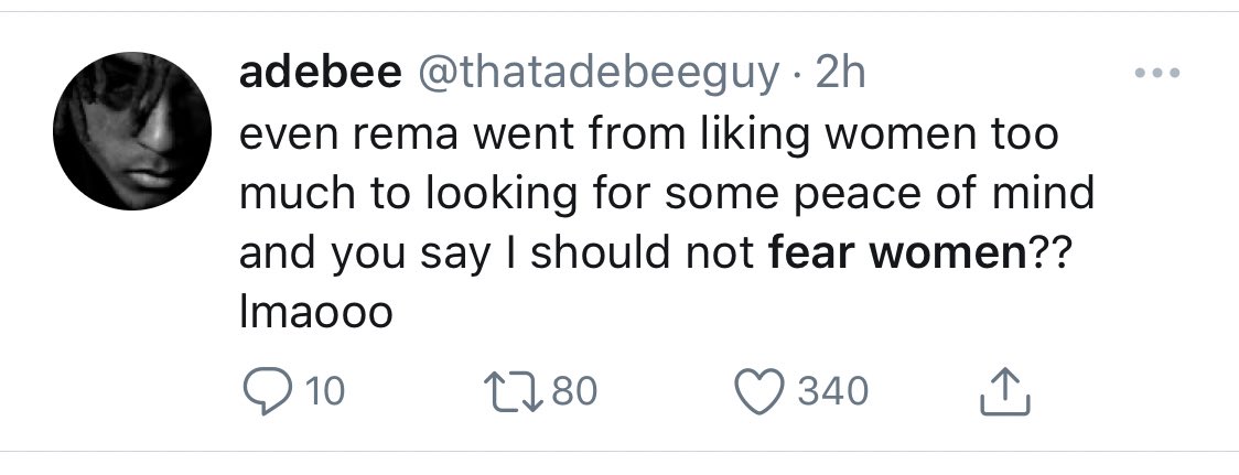 5.Tweeps express fear over recent happenings caused by the gender that went to eat apple first.