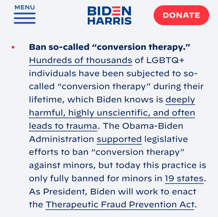 The same people who want to throw you in jail for self-defense, for not wearing a mask or opening your business, punish you for expressing skepticism towards Official Narrative are same people who want to give preferential "justice" to MIGRs of color, outlaw conversion therapy.