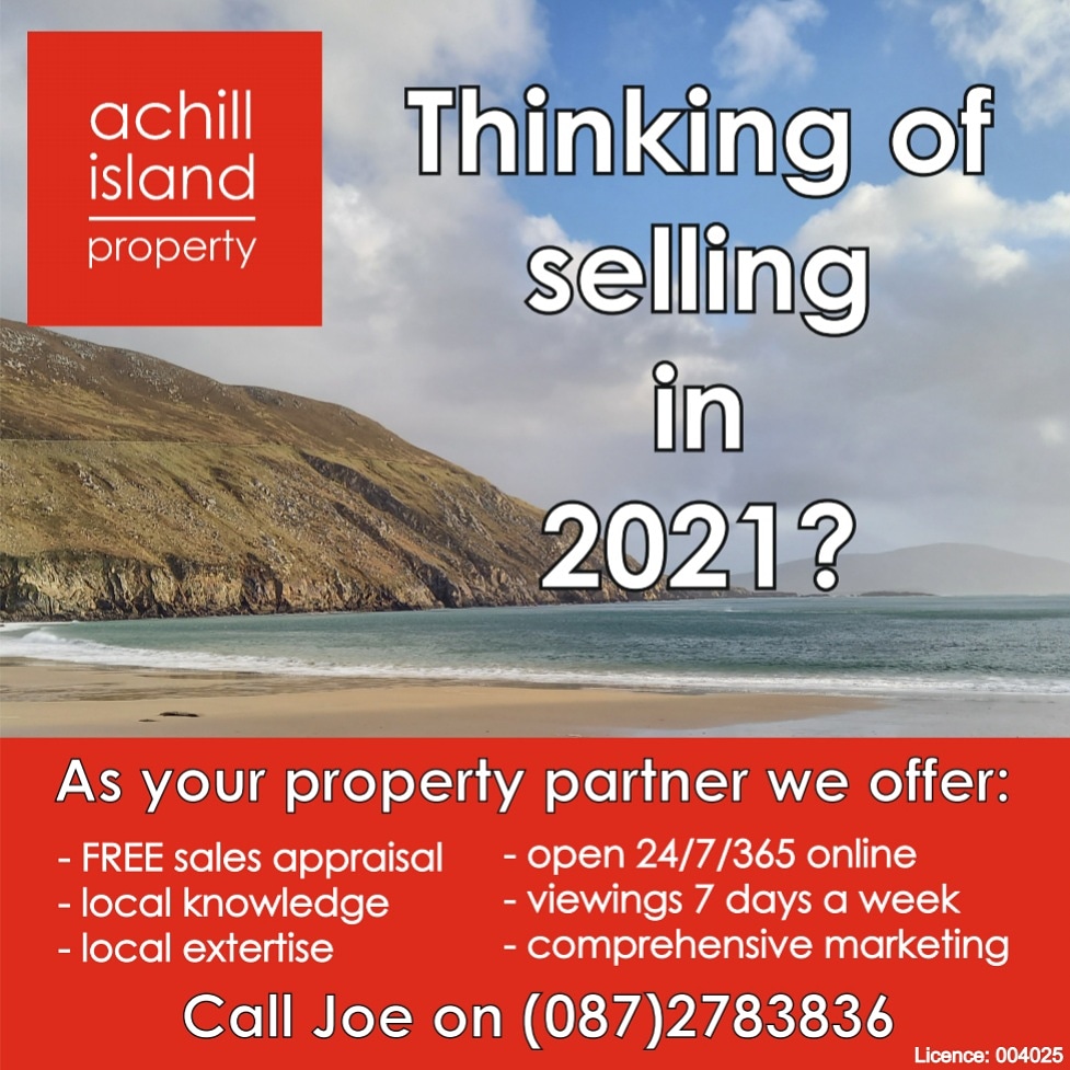 achillproperty's tweet photo. Thinking of selling property on Achill in 2021? Talk to Joe @WhatsOnInAchill @achilltourism @MayoDotIE @wildatlanticway https://t.co/tylimsnPC8