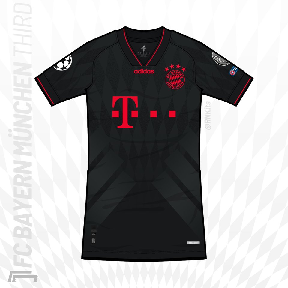 rnkits's tweet photo. #6 - @FCBayern Third by @adidas🔷
Fiz essa para uma das semanas da #RetoRede, da @RedeDesignPro.
A camisa vem num dos templates mais marcantes da adidas EQT. Gosto bastante do efeito metálico das stripes sobre o padrão frontal. https://t.co/mcEi6XknlZ