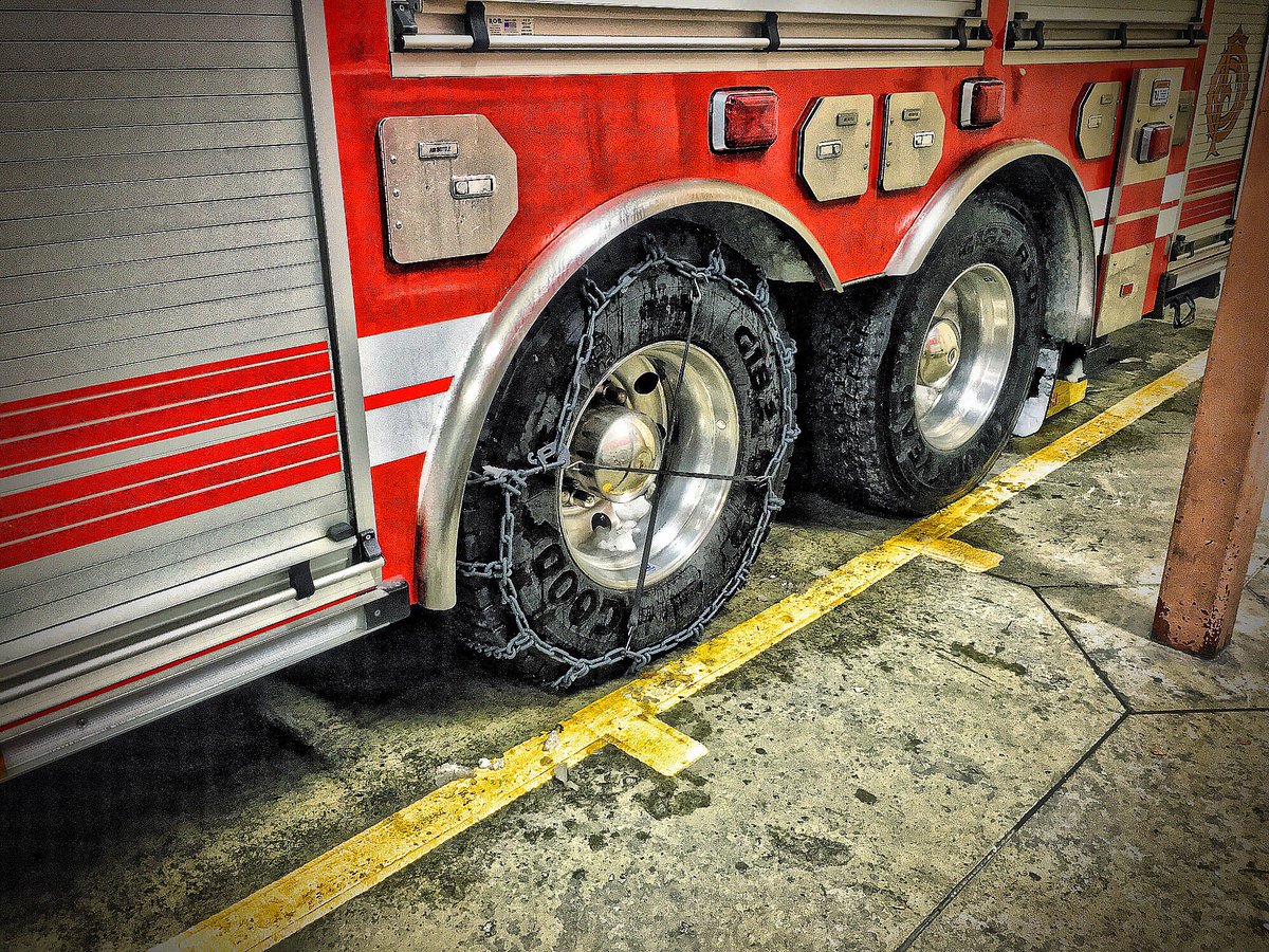 It’s gettin’ real now!

Tire Chains!
#OmahaFireDepartment