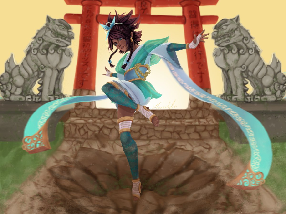 VihluArt's tweet photo. 🌸🪨Taliyah Spirit Blossom 🪨🌸

#LeagueOfLegends  #lol #taliyah #fanart #spiritblossom https://t.co/IshpSm5klU