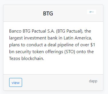  In addition to that  #Tezos has some huge STO deals in the pipeline. Elevated Returns (Aspen Coin) is already live.