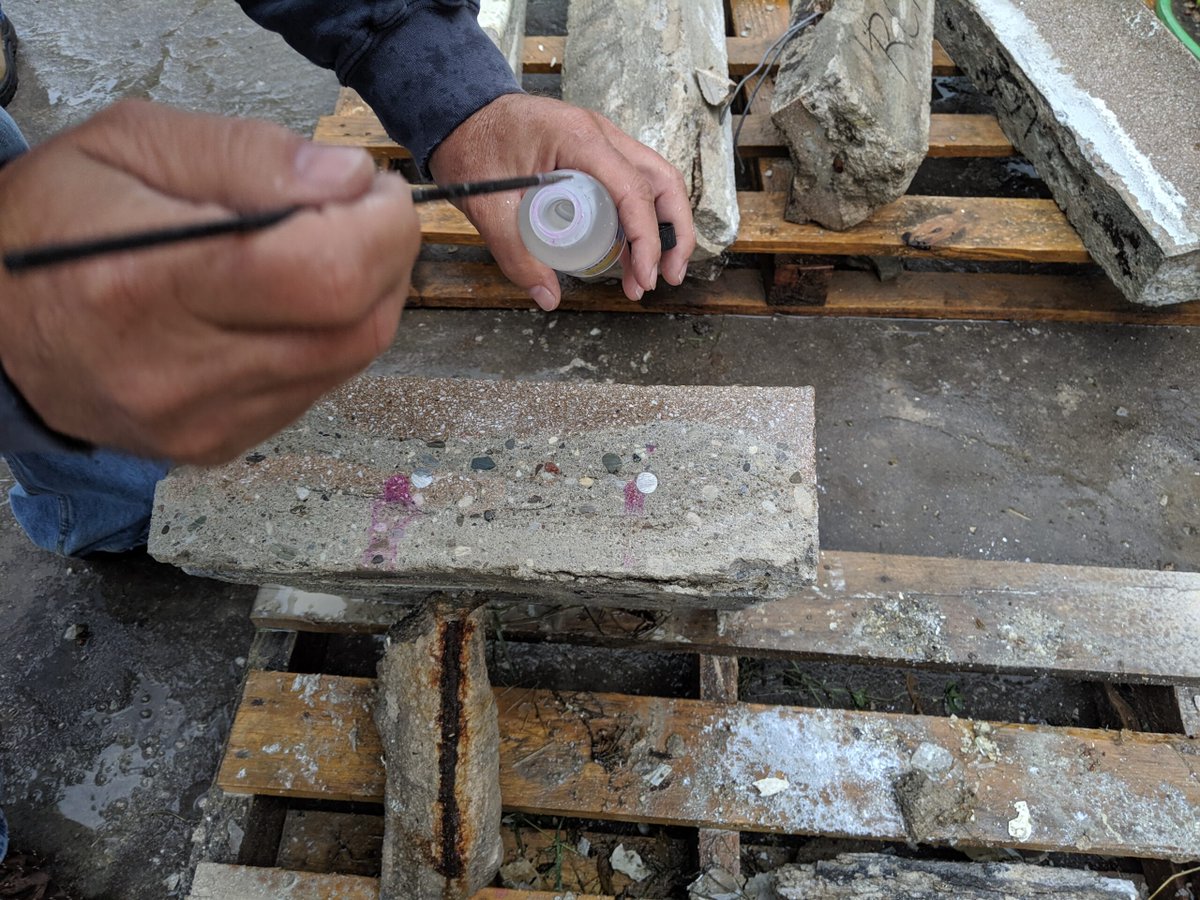 JPTArchitects's tweet photo. Sulphate Testing on Steel Reinforcing from the Honourable W.C. Kennedy Collegiate - https://t.co/rirMjjOhUk - A closer look at the Sulphate Testing on Steel Reinforcing from the Honourable W.C. Kennedy Collegiate renovation project. 

JPTA’s exterior masonry restoration work... https://t.co/EhQG7bMME5