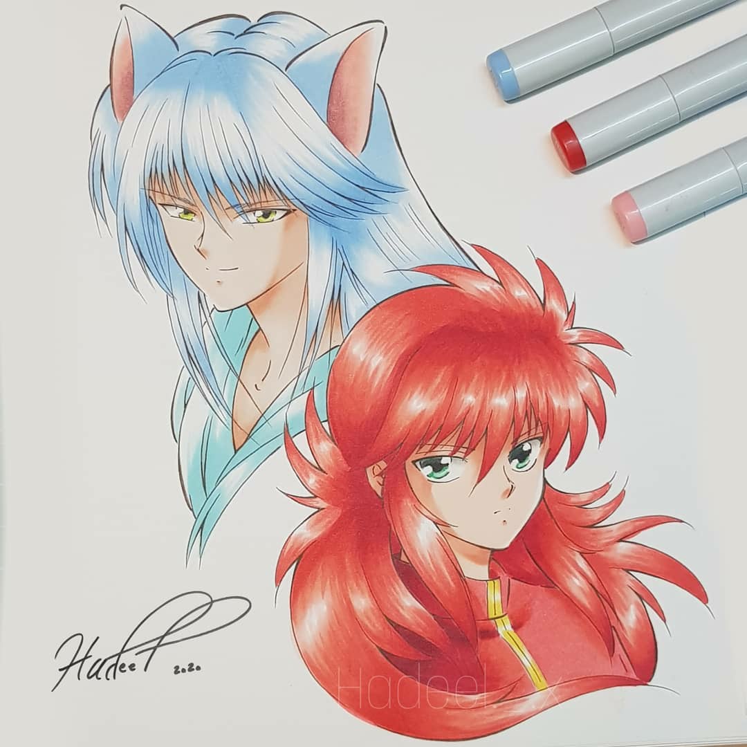 Kurama - Yu Yu Hakusho-  妖狐, アニメーション, イラスト